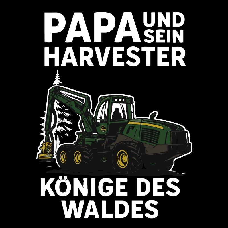 Papa et sa moissonneuse, rois de la forêt