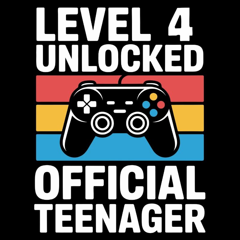 Level 4 Freigeschalteter Geburtstags-Gamer-Geburtstag