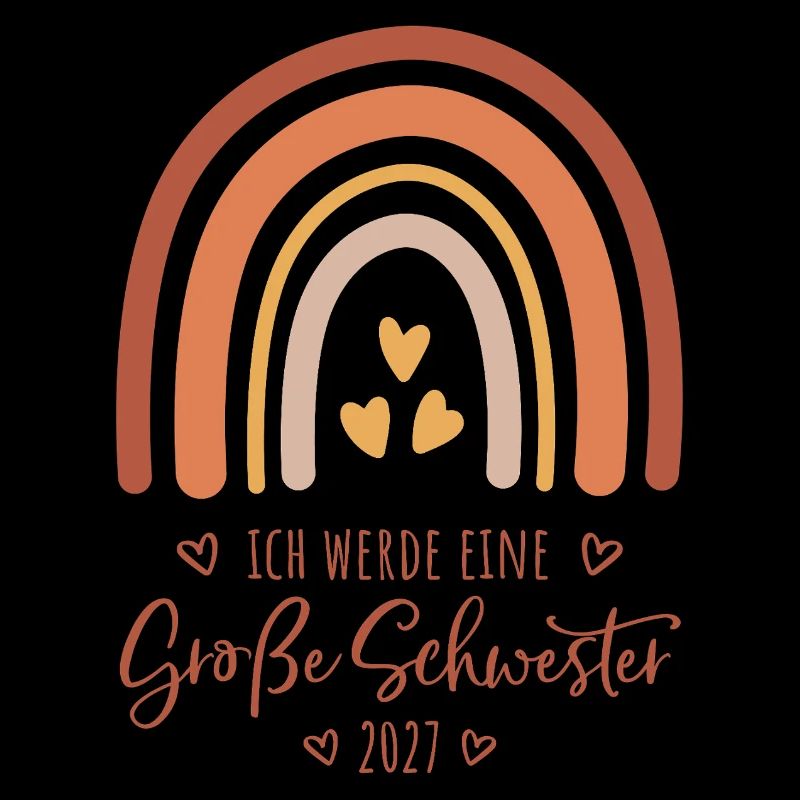 Ich werde eine Große Schwester 2027 Regenbogen
