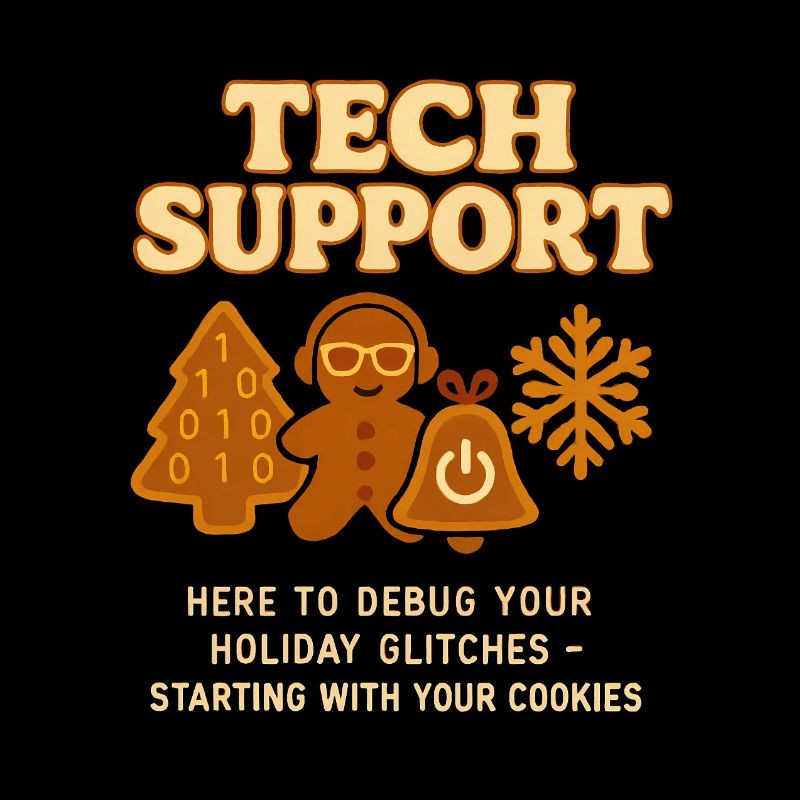 Technischer Support Weihnachten Geschenk Vintage