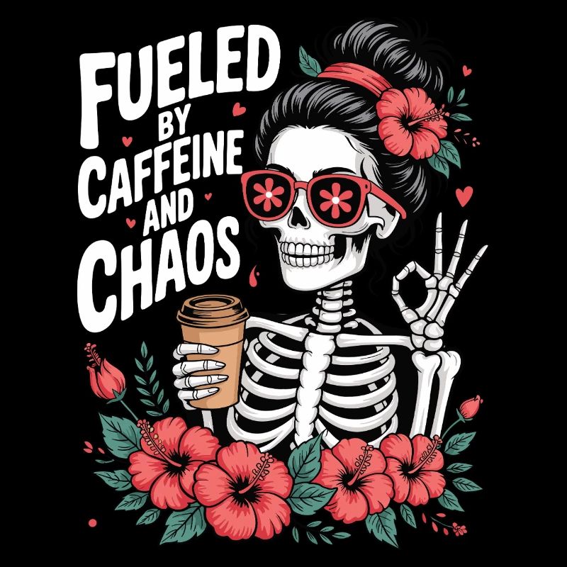 Mutter Koffein Mutter Skelett Kaffee