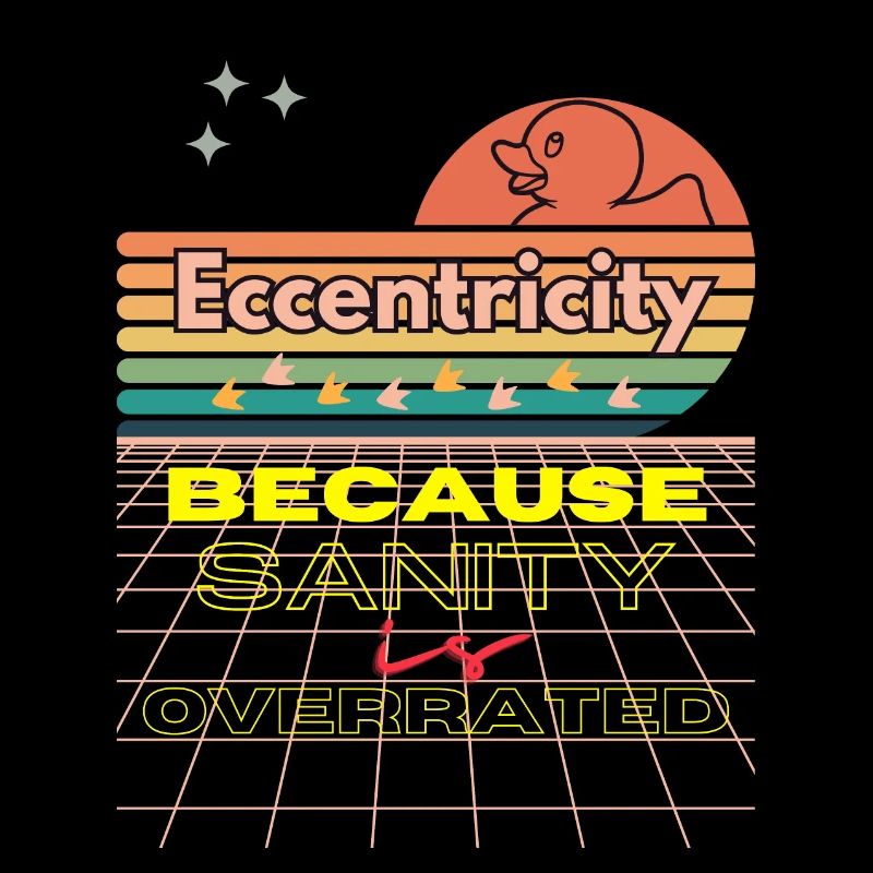 Eccentricity Neon Retro Print