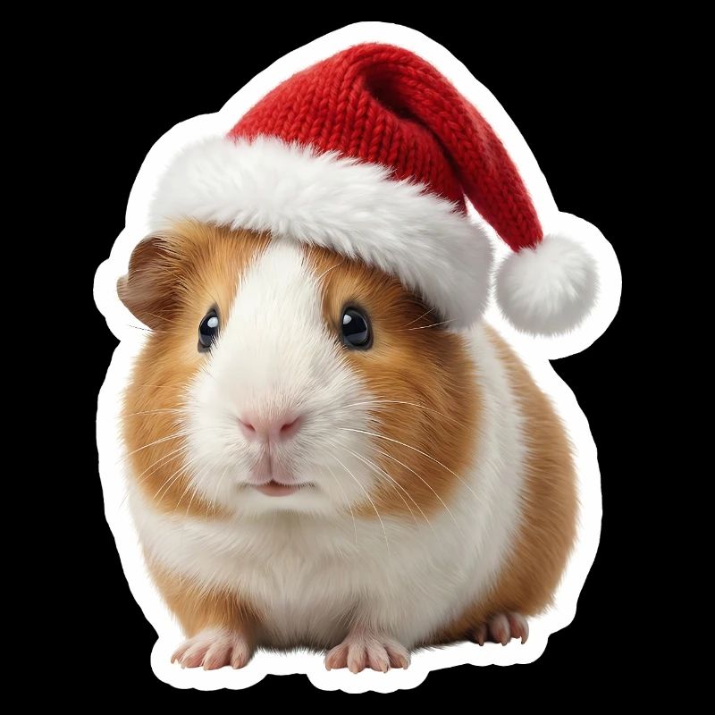 Petit chapeau de Noël en forme de cochon d’Inde mignon