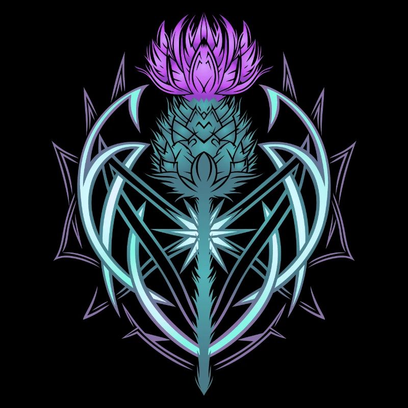 Thistle Shield Celtic Knots Thistle Lover