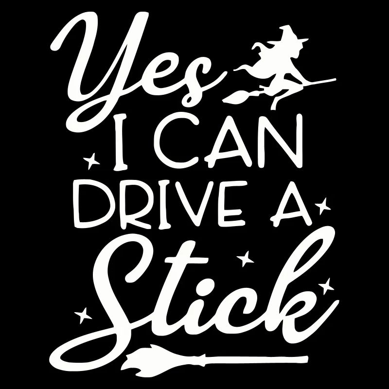 Whimsical Witch Riding Broom Illustration