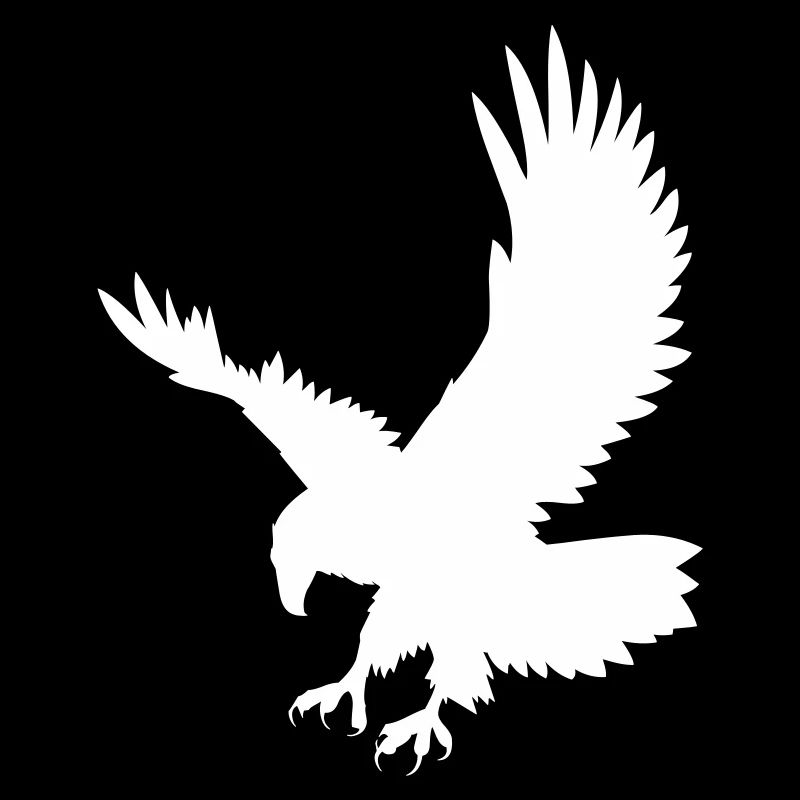 An eagle chasing its prey