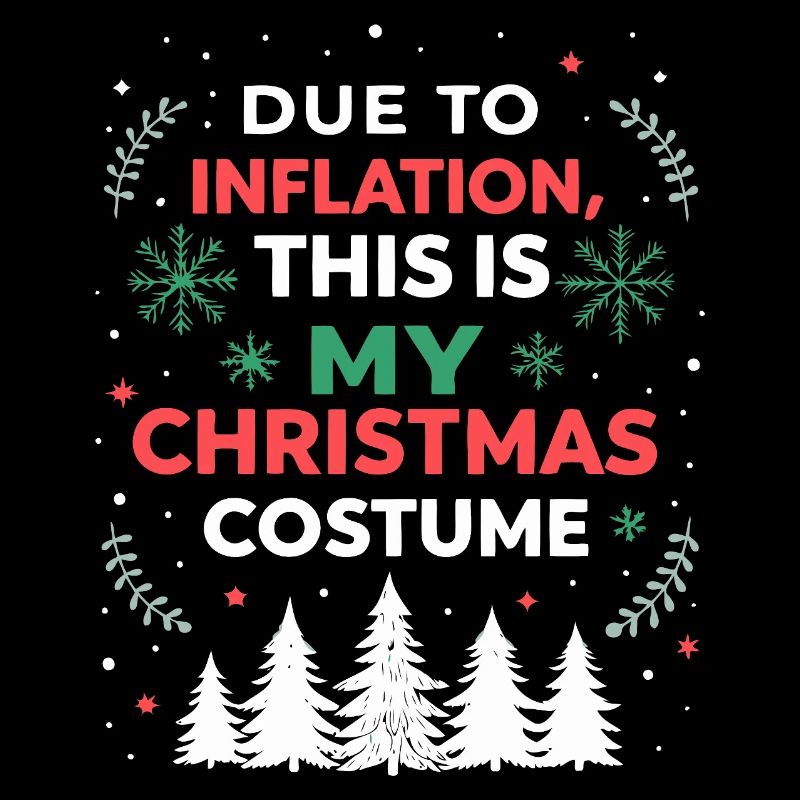 Weihnachtskostüm Inflation Humor