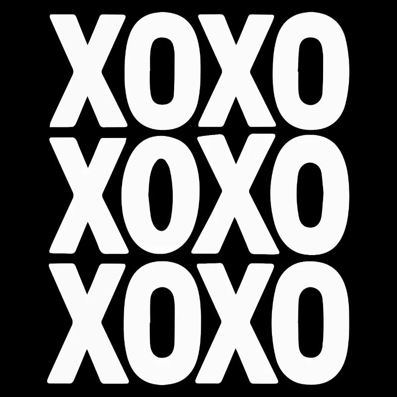 XOXO Love Text Minimal Repeating Design
