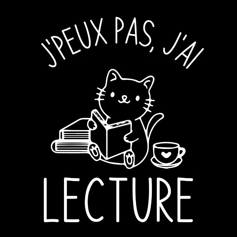 Lecture café chat mignon
