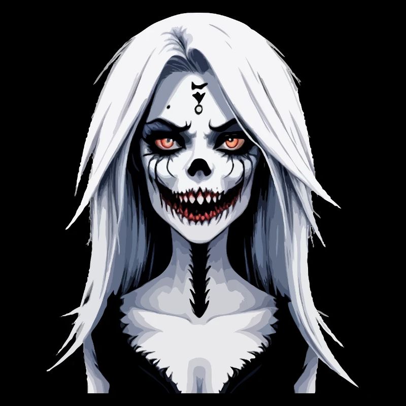Skeleton Face Banshee Halloween