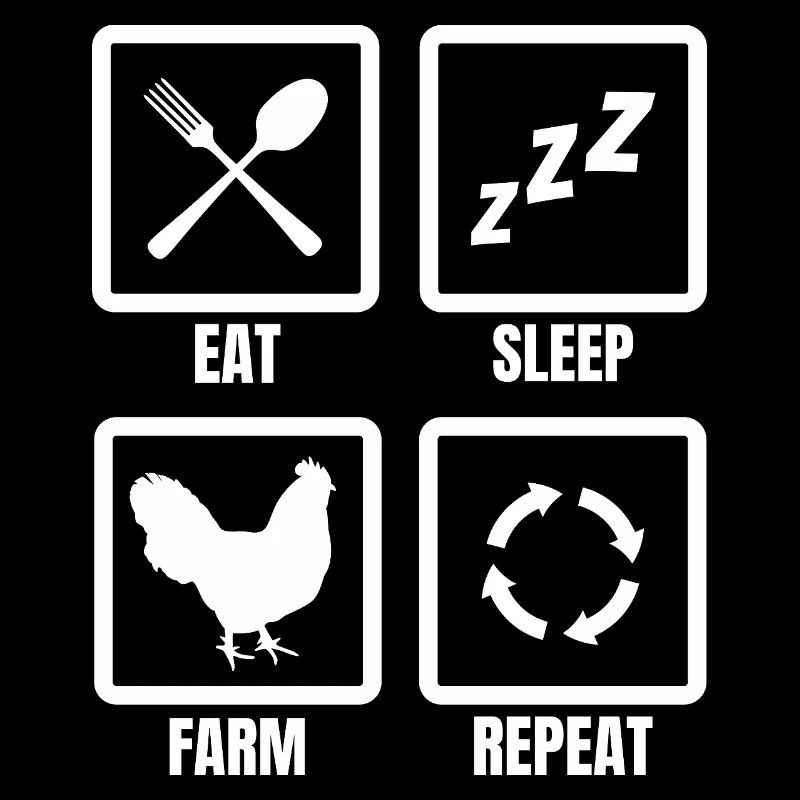 Manger Dormez Ferme Répéter