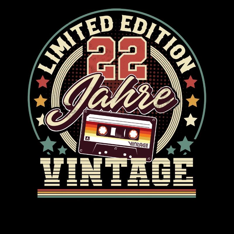 22. Geburtstag Vintage kassette