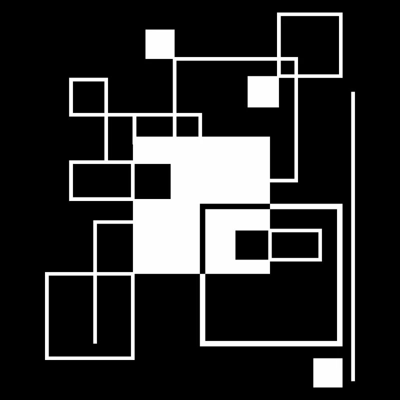 Geometric Gridline Mosaic composition