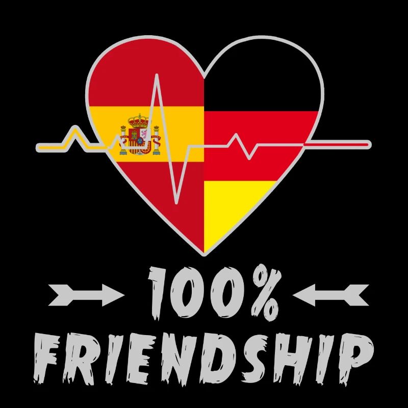 Spanien und Deutschland 100% Freundschaft