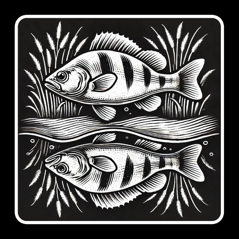 Perch fish angel design