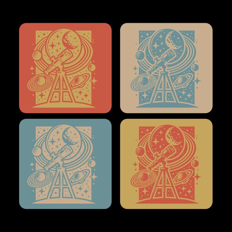 Design rétro d’astronomie