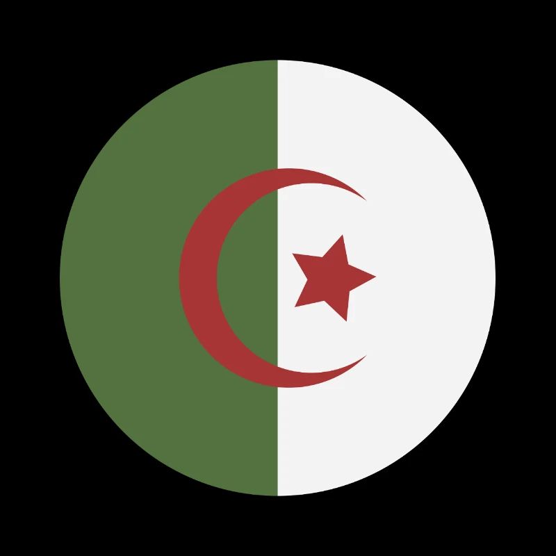 Algeria round flag