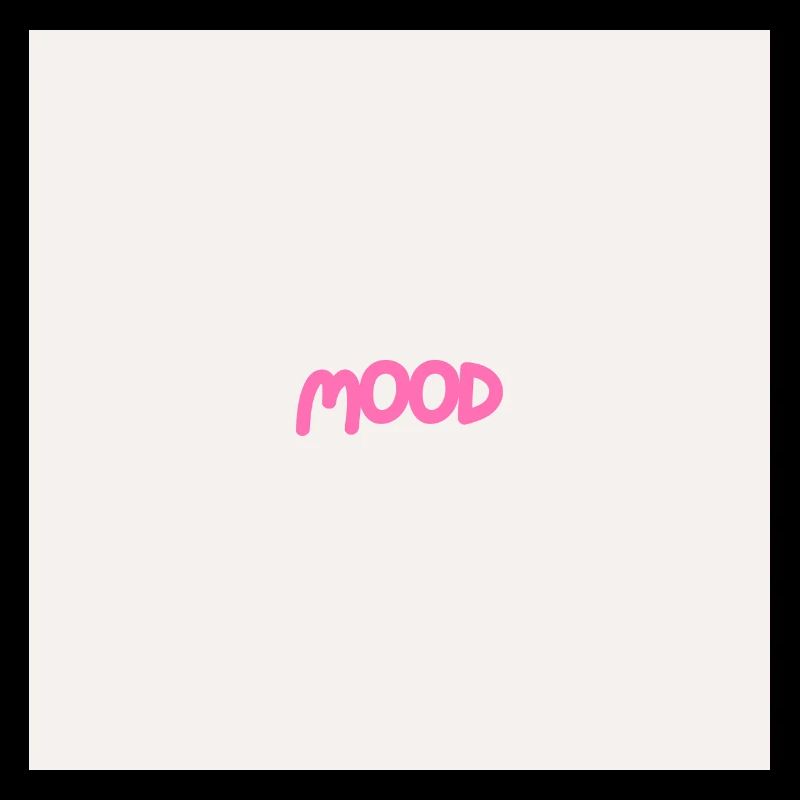 "MOOD" Graphic Tee Design