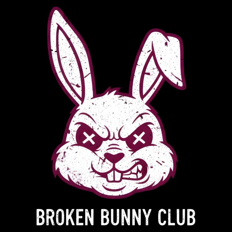 Fête de Pâques Heavy Metal Rocker Easter Egg Easter Bunny