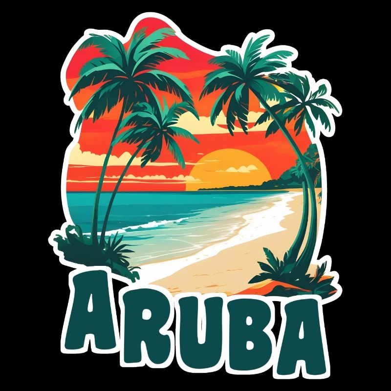Aruba Sandstrand und Palmen