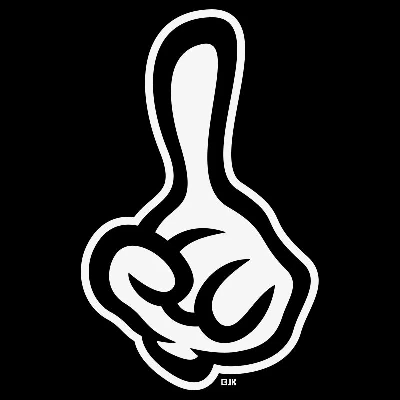 Raised index finger (finger / left hand NEG2C)