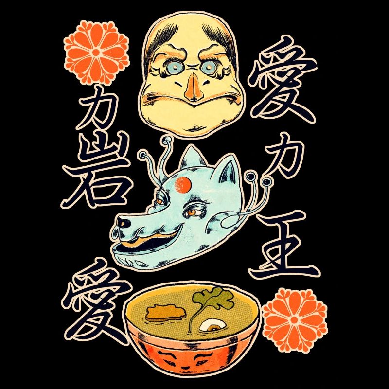 Kitsune und Ramen_ dunkle Materialien
