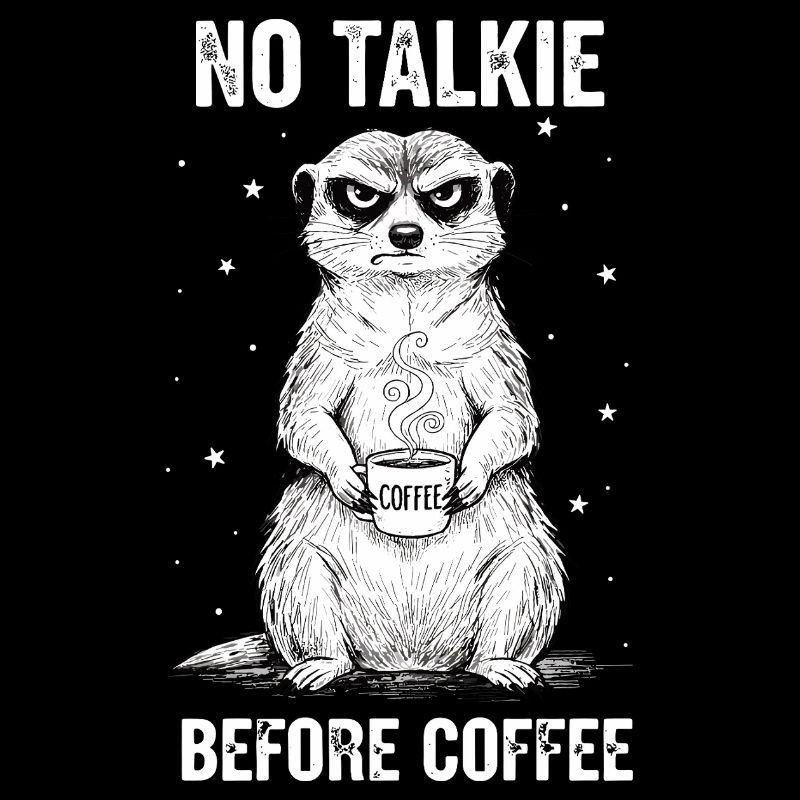 Pas de conversation devant un suricate amateur de café