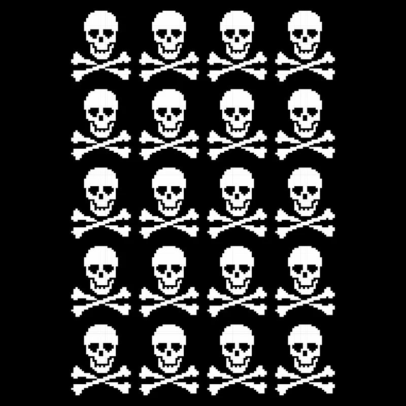 Skull & Crossbones Repeating Pattern