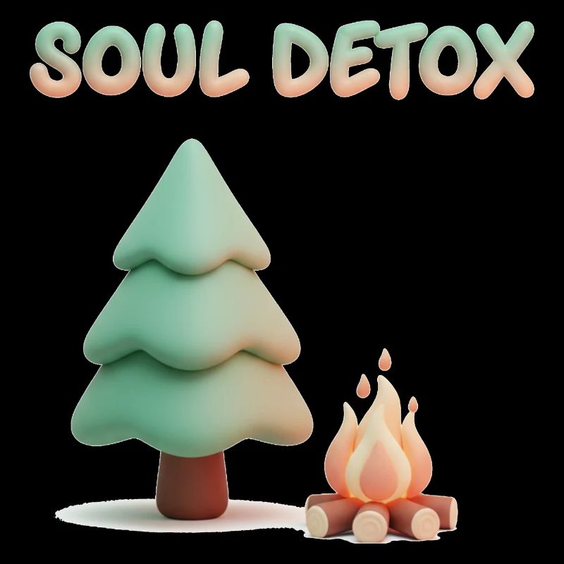 Esthétique chaleureuse 3D de Pine Tree Soul Detox