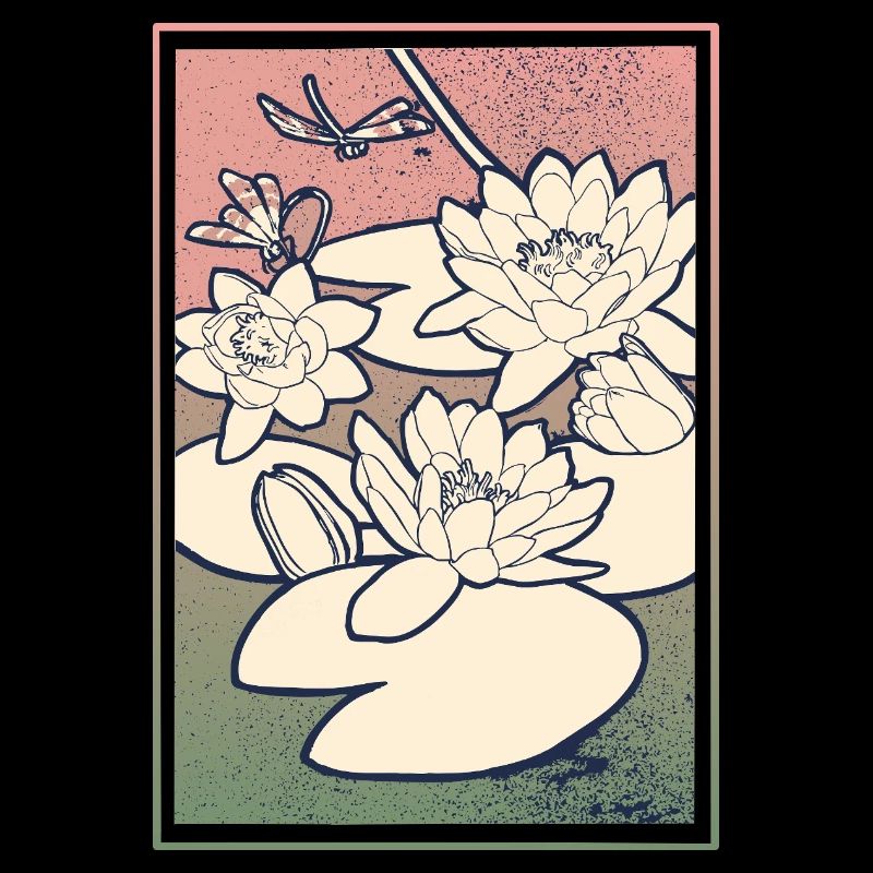Illustration de nénuphar – Tranquillité et nature