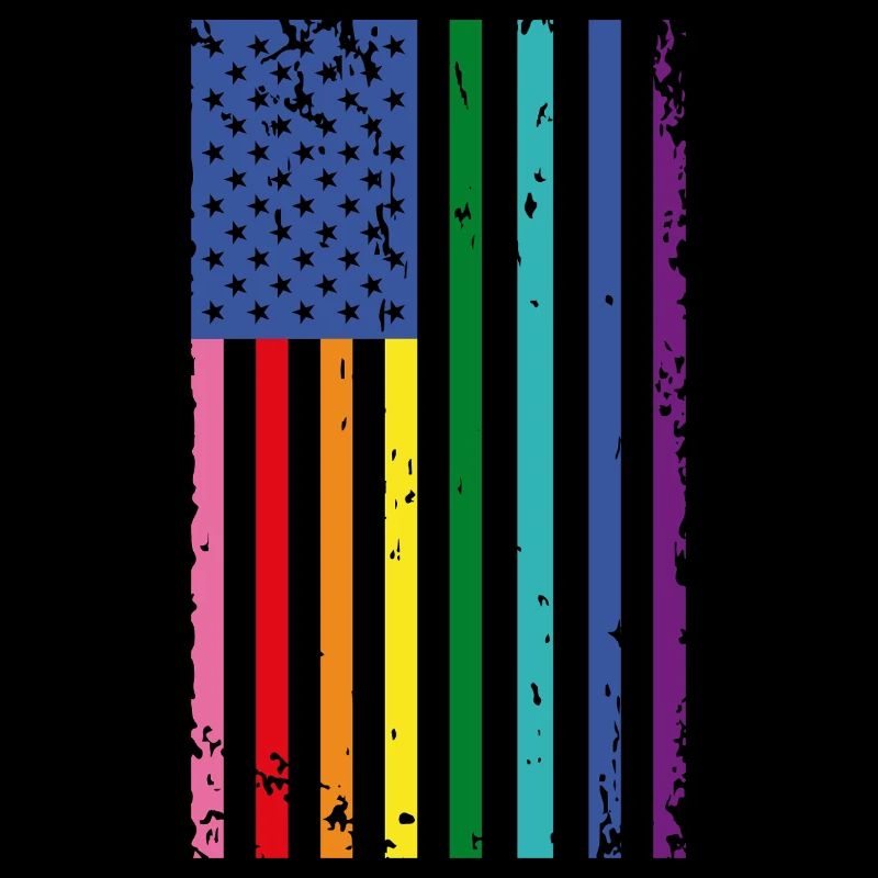 Regenbogen USA Flagge