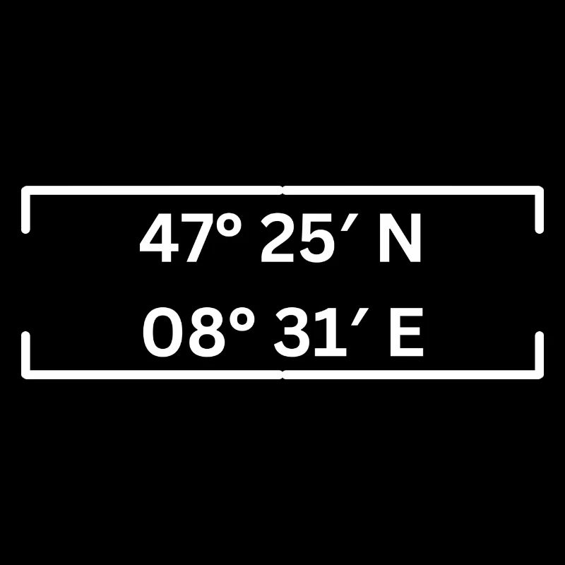 Coordinates District 11 Zurich Minimalist