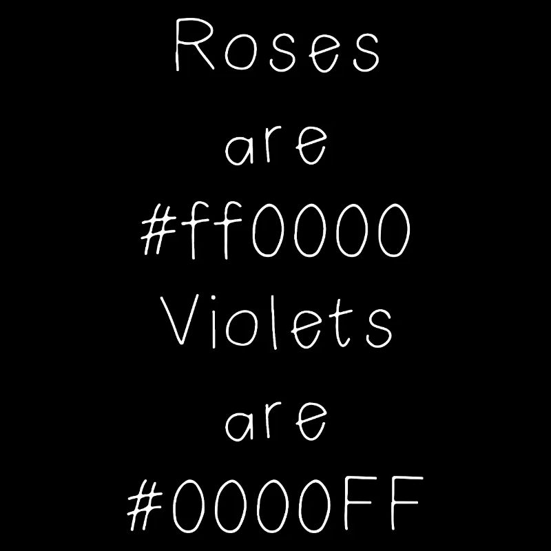 Blague sur le code couleur hexadécimal pour développeurs, codeurs et web...