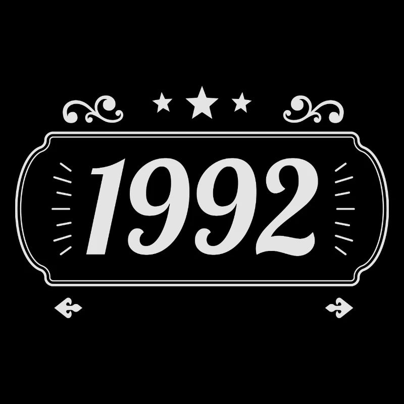 Vintage 1992 Rétro Anniversaire 1992 