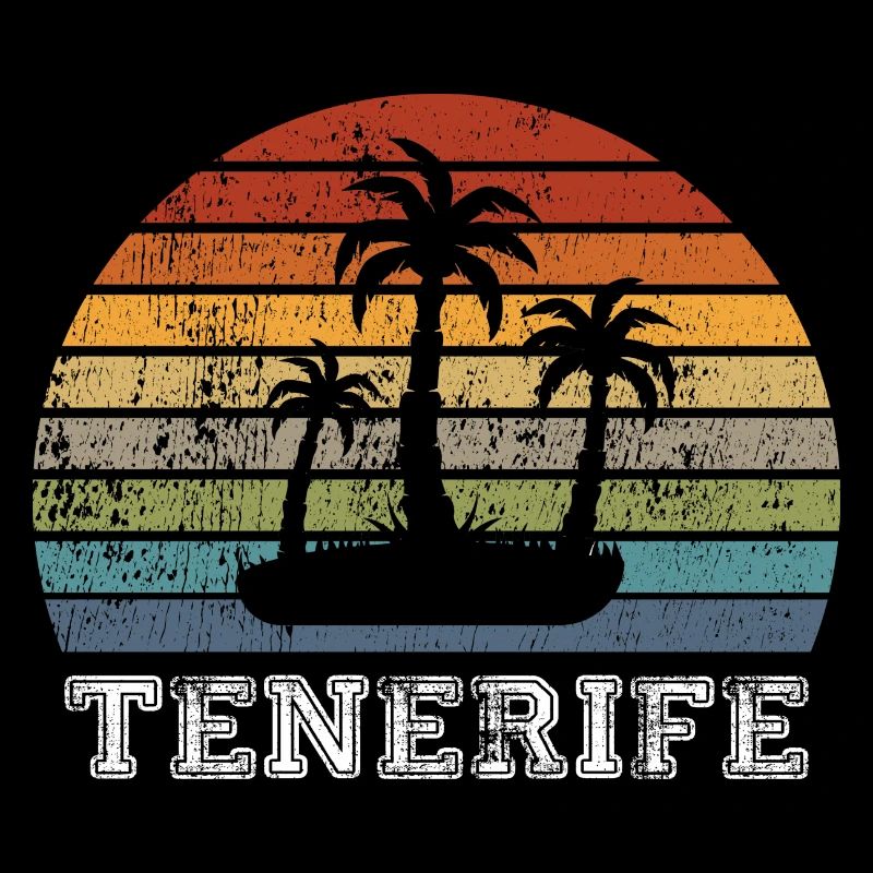 Design vintage de plage de Tenerife