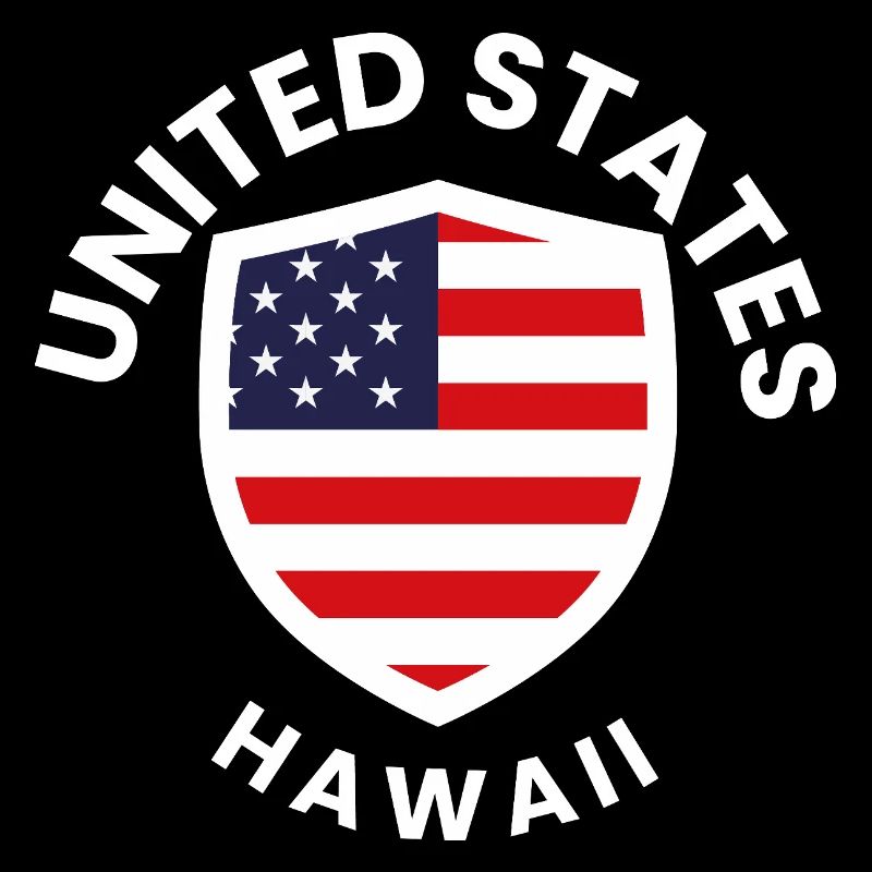 Bouclier du drapeau américain à Hawaï