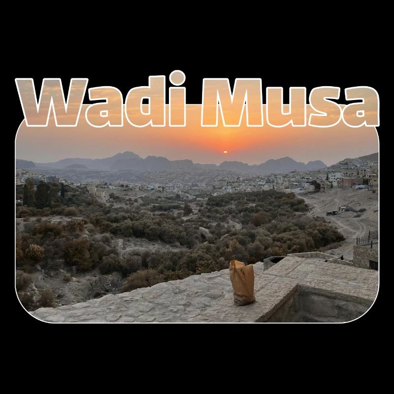 Wadi Musa Sunset Panorama