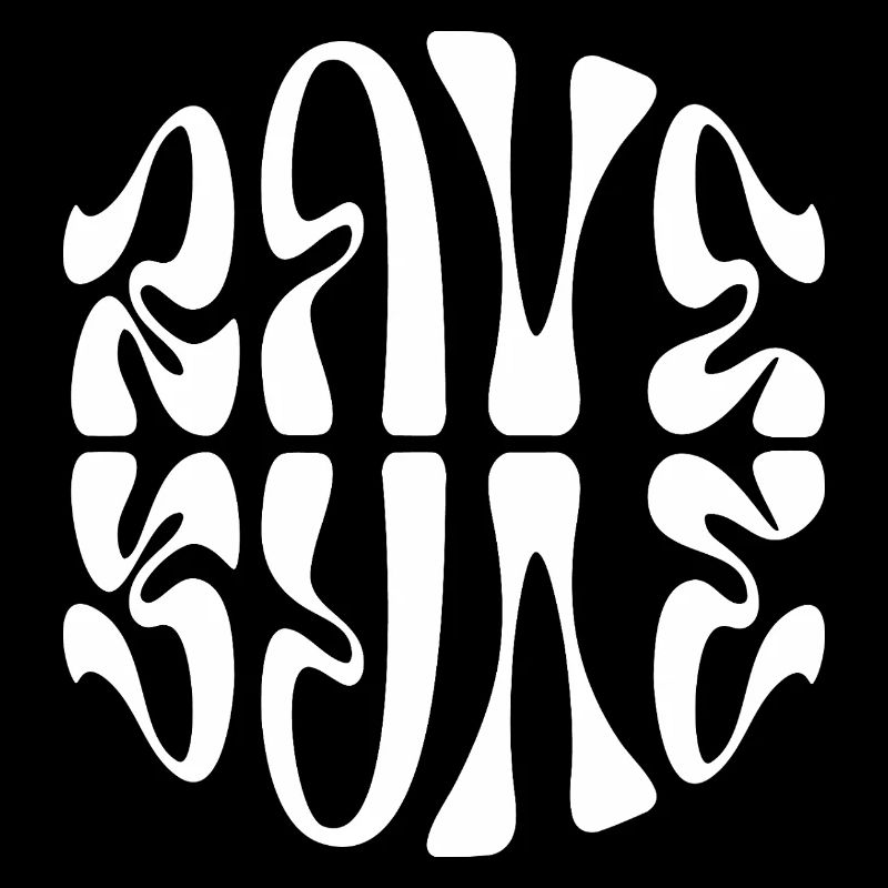 Conception typographique de musique rave