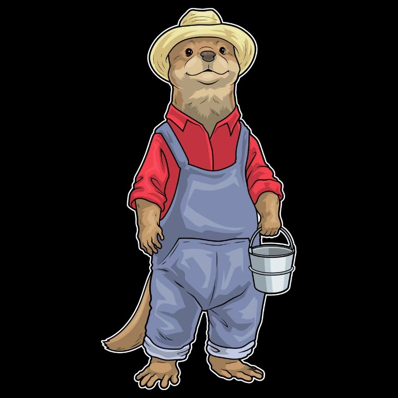Otter Landwirt Eimer Bauernhof