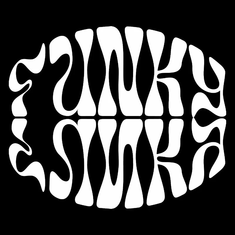 Conception typographique de musique funky