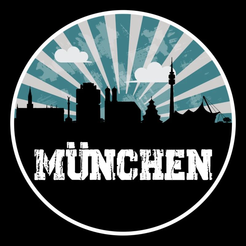 München Skyline Blue Hour