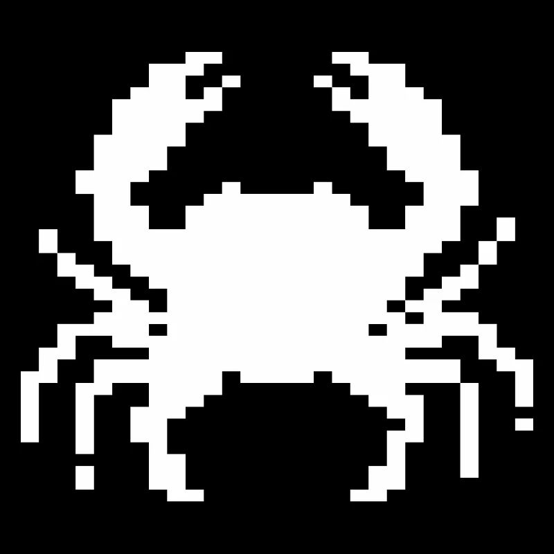 Conception du crabe pixel