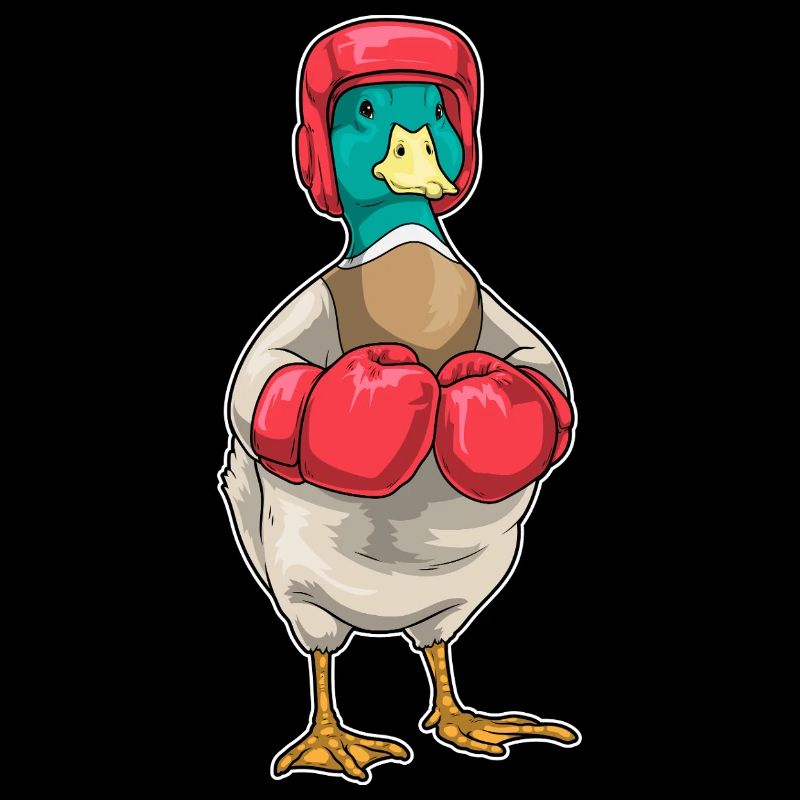 Ente Boxer Boxhandschuhe Boxen