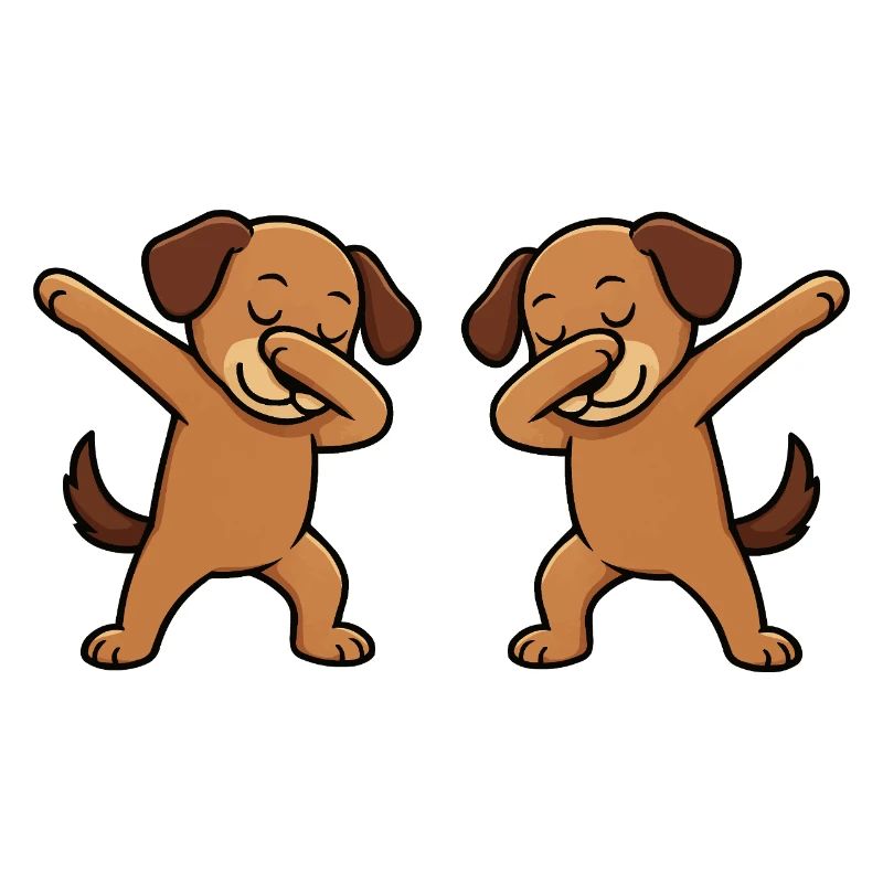 Hund Dabbing Comic