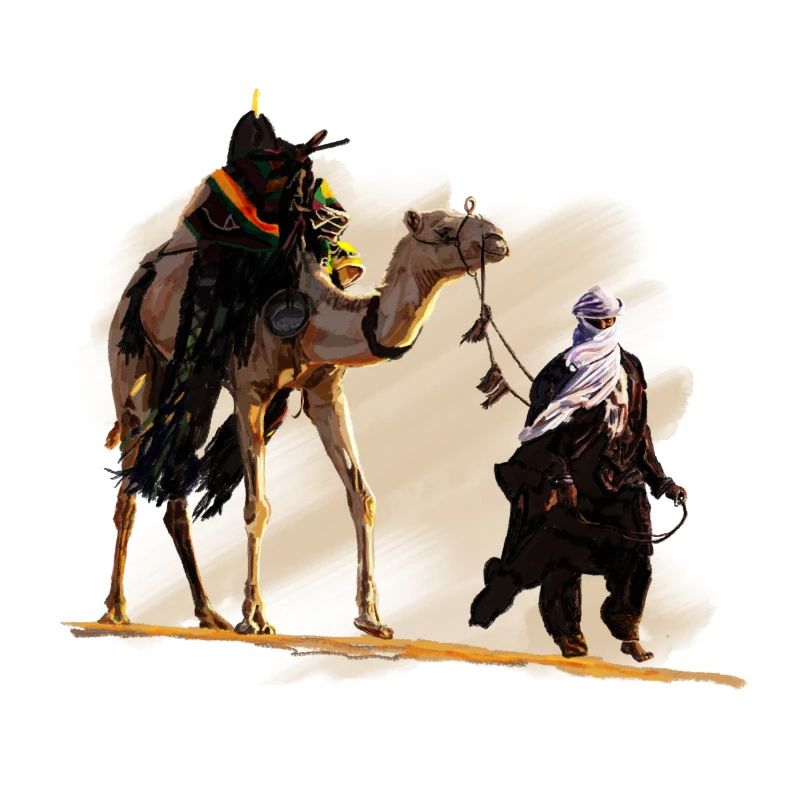 Beduin mit Kamel