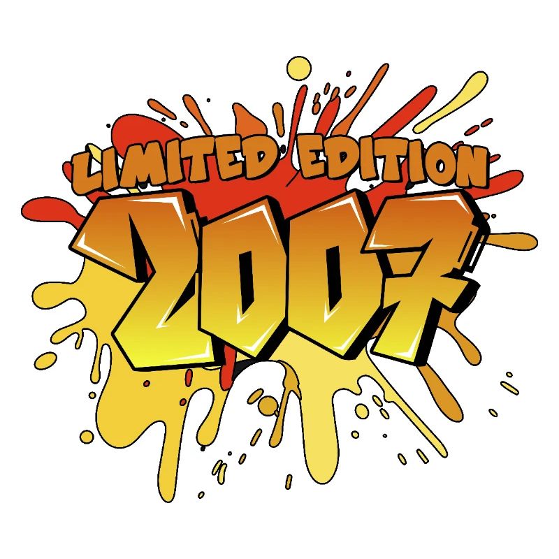 limited edition 2007 graffiti Geburtstagsfeier