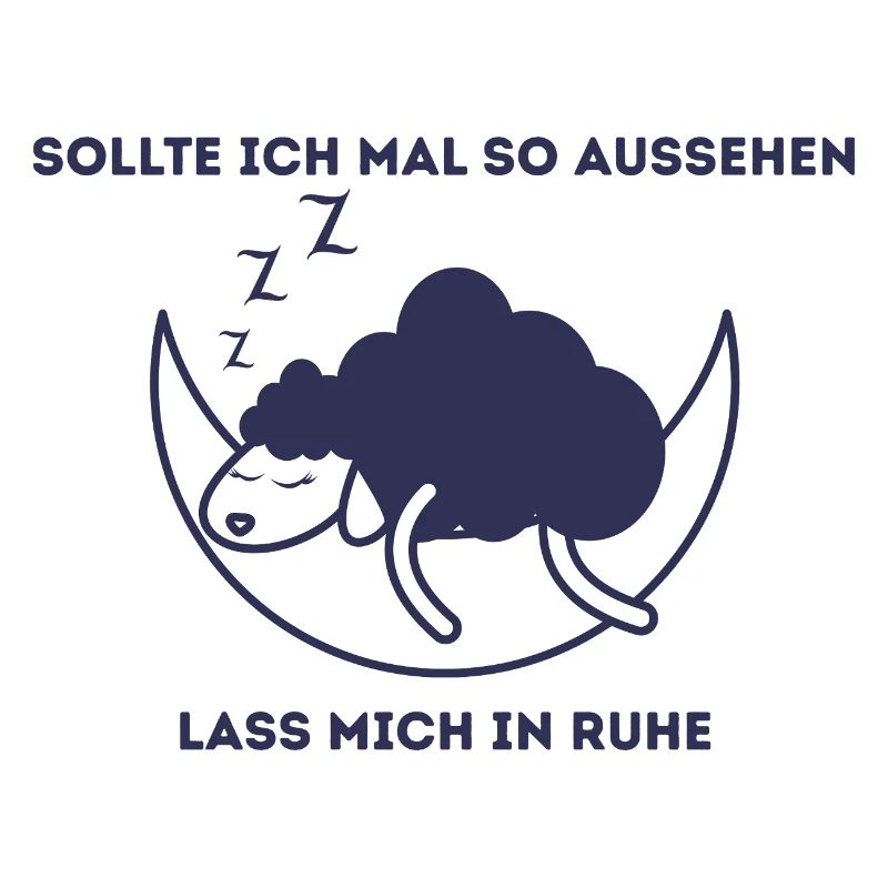 Mondschaf schläft – Ruhe Bitte