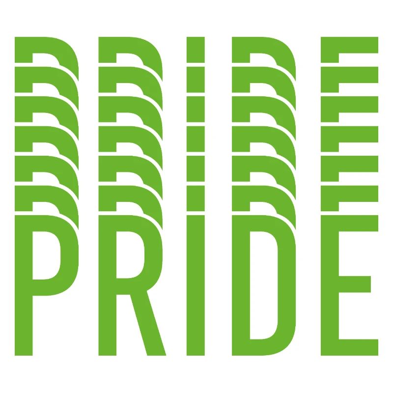 Conception du texte Lime Green Pride
