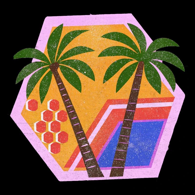 Enchanted Retro Tropical Decor