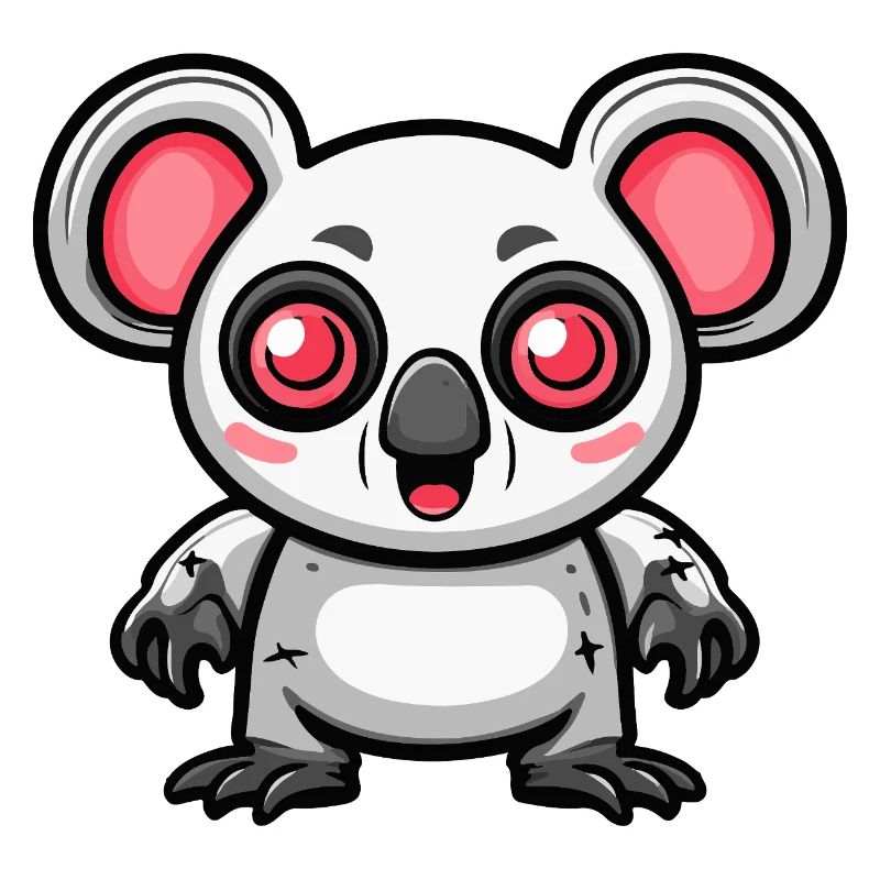 Koala Halloween Comic Funny